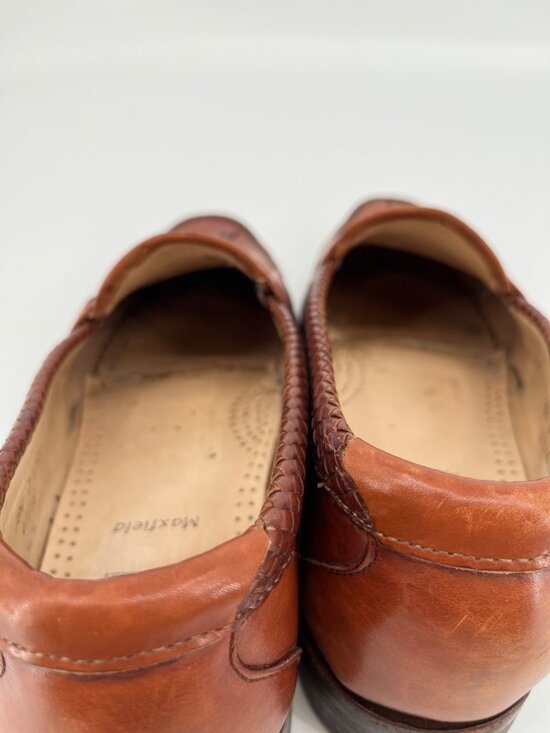 Allen Edmonds Maxfield Tassel Loafers Brown Sz 10.5D Leather Woven Trim Slip On main image 6